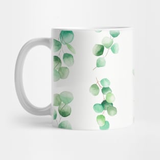 Eucalyptus watercolor Green Leaves Pattern Mug